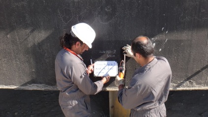 inspection & thickness measurement/ iran / chabahar port 