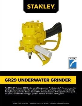 STANLEY UNDERWATER GRINDER GR29