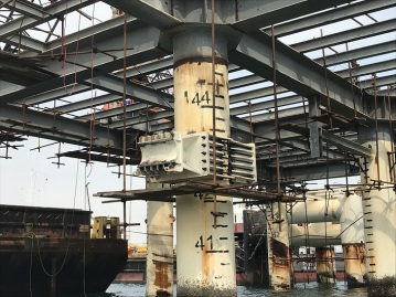 Clamp Riser Installation / Kangan port / iran 