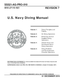 کتاب غواصی / استاندارد غواصی / us navy diving manual 